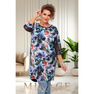 Mirage Niagara neccbetétes ruha, virág mintás