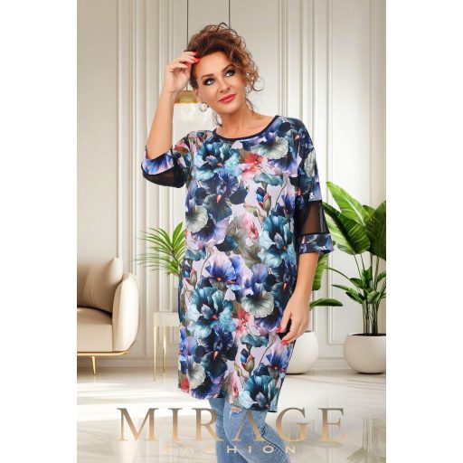 Mirage Niagara neccbetétes ruha, virág mintás