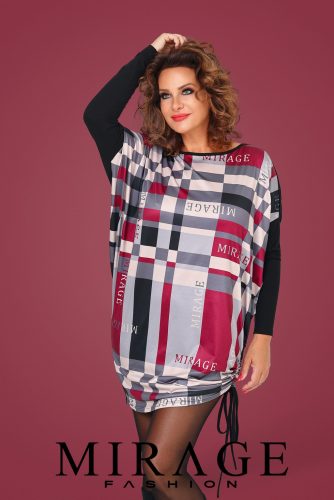 Mirage Bonbon oldalt megkötős tunika, mintás