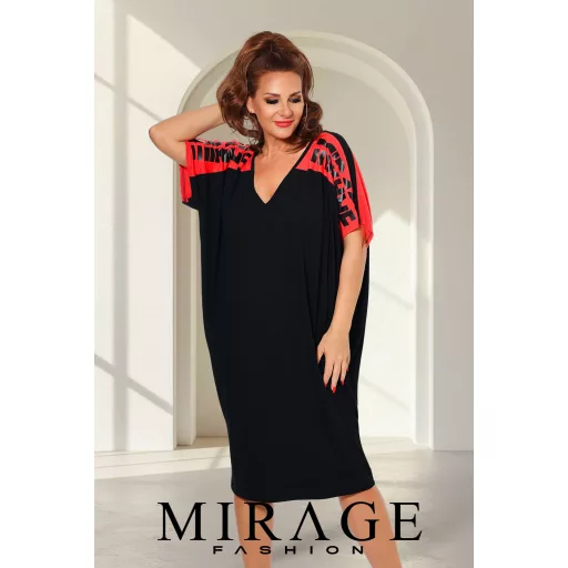 Mirage Ambrózia vállán nyomott tunika, fekete