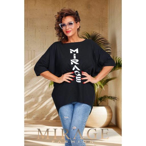 Mirage Abigail bő tunika, fekete