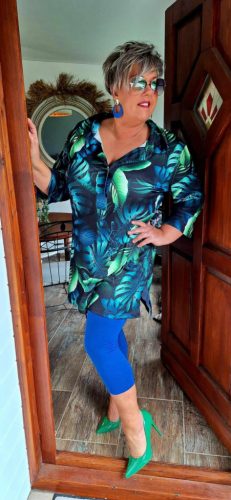 Fashion by Nono Bringa ingtunika, levél mintás