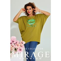 Mirage Orion bő tunika, okker mohazöld