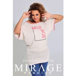 Mirage Nina denevérujjú tunika, bézs-púder