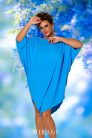 Mirage Tekla silky szatén tunika, kék