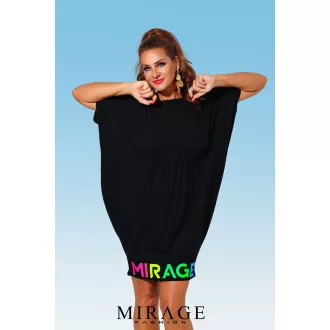 Mirage Loli denevér ujjú ruha, fekete