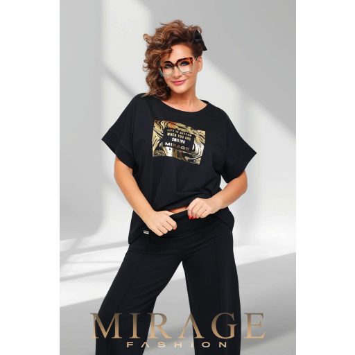 Mirage Polixénia élvarott szabadidő szett, fekete