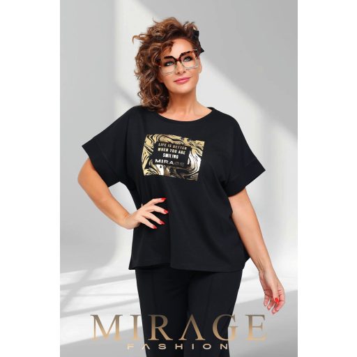 Mirage Polixénia élvarott szabadidő szett, fekete