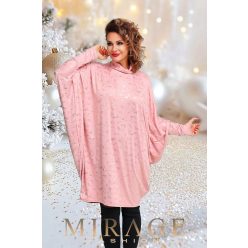 Mirage Pankota bő arany mintás ruha, púder