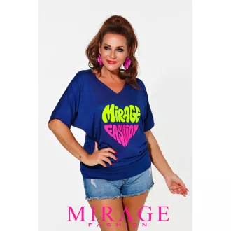 Mirage Dorothy V nyakú felső, sötétkék