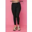 Mirage Bordázott elasztikus leggings, fekete