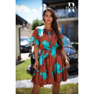 Rensix Pocahontas gumis derekú ruha, mintás 1