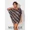 Mirage Three bő szabású tunika, barokk mintás