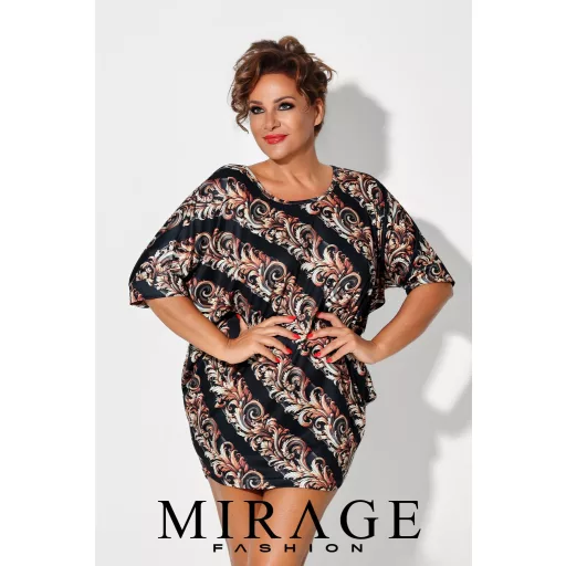 Mirage Three bő szabású tunika, barokk mintás