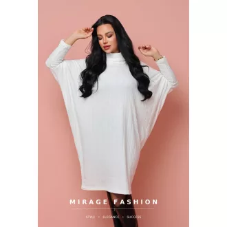 Mirage Orlando bordázott kötött ruha, krém