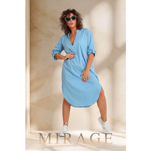 Mirage Bibione puplin ingruha, acélkék