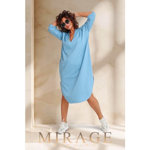 Mirage Bibione puplin ingruha, acélkék