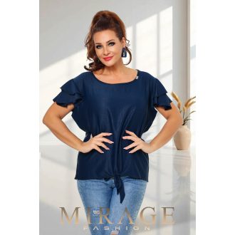 Mirage Mojra lepke ujjú felső, sötétkék