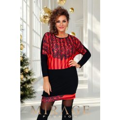 Mirage Axwell alkalmi tunika, csipke mintás