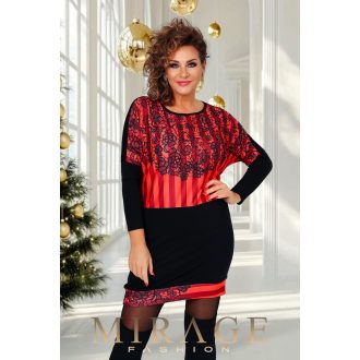 Mirage Axwell alkalmi tunika, csipke mintás