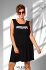 Mirage Rege fodros pamut trikóruha, fekete