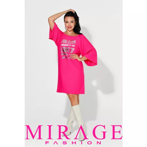 Mirage Jude denvér ujjú tunika, pink
