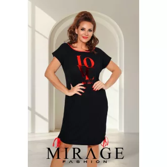 Mirage Angel oldalán húzókás ruha, fekete
