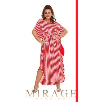 Mirage Dublin pamut maxiruha, piros-fehér csíkos