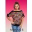 Mirage Miranda nyitott ujjú felső, mintás