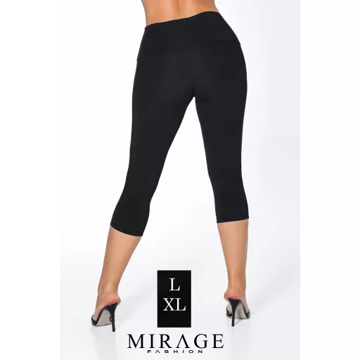 Mirage magas derekú 3/4-es leggings, fekete