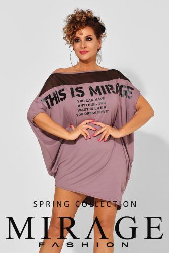 Mirage Baldzsa neccbetétes tunika, fangó