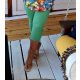 Fashion by Nono 3/4-es leggings, zöld