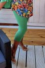 Fashion by Nono 3/4-es leggings, zöld