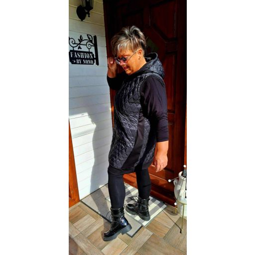 Fashion by Casting steppelt mellény, fekete