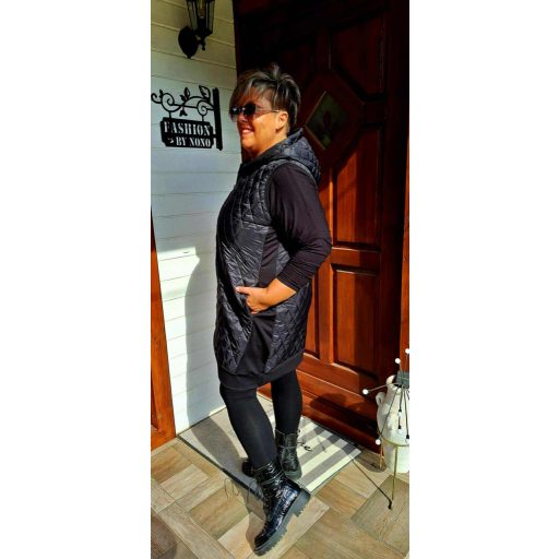 Fashion by Casting steppelt mellény, fekete