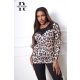 Rensix Raylene csipkebetétes felső, ocelot