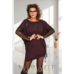 Mirage Cefzil alkalmi tunika, csokibarna