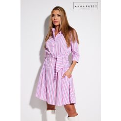 Anna Russo Audrey ruha, pink csíkos