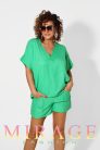 Mirage Karlita lenvászon short, zöld