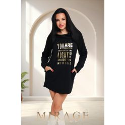 Mirage Mary futter pulóver, fekete