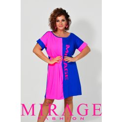 Mirage Sekina betétes ruha, királykék-neon pink