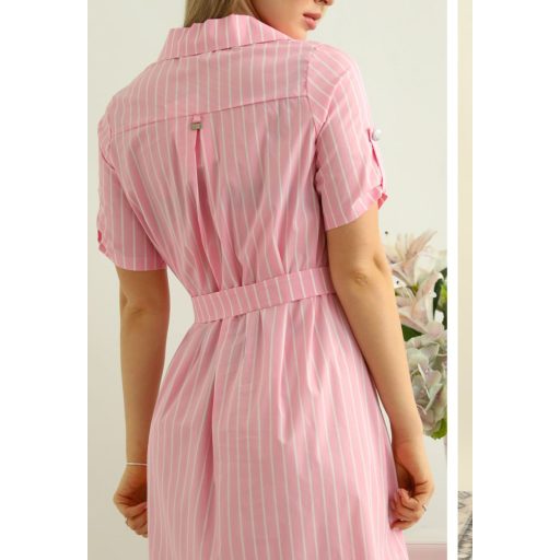 Warp Zone Ray puplin ingruha, púder csíkos