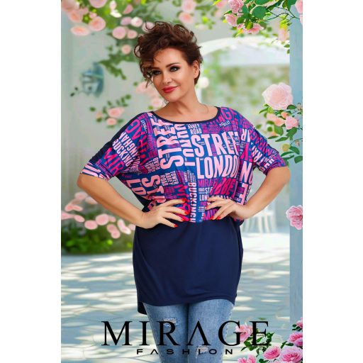 Mirage Chelsea bő tunika, írásos