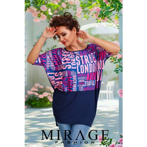 Mirage Chelsea bő tunika, írásos