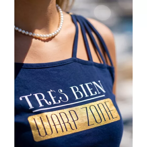 Warp Zone Bién felső, sötétkék