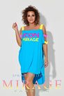 Mirage Icon vállán neon pántos tunika, türkiz