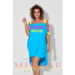Mirage Icon vállán neon pántos tunika, türkiz