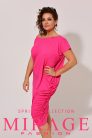 Mirage Tetra asszimetrikus ruha, pink