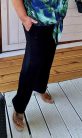 Fashion by Nono Léna bővebb szárú nadrág, fekete