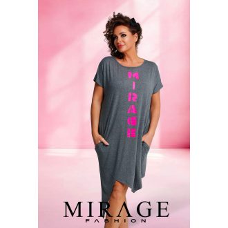 Mirage Delhi alul szabott tunika, szürke